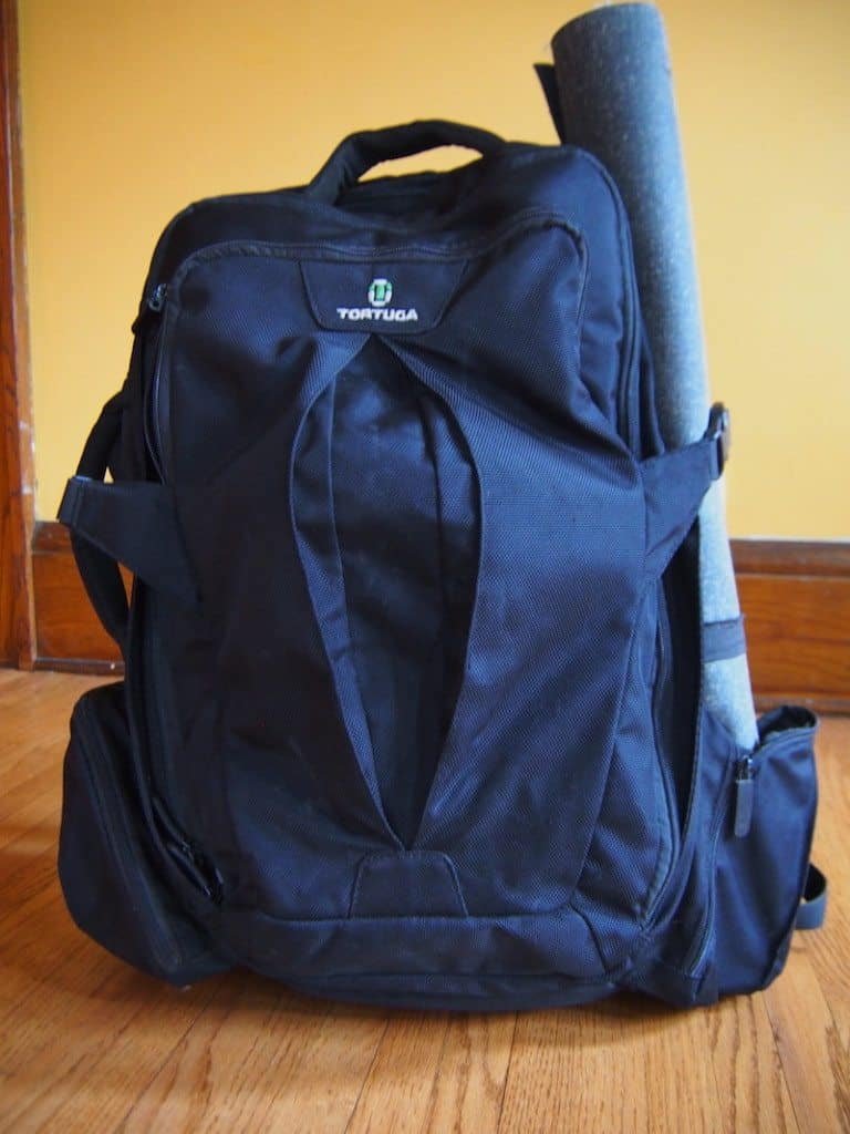 yoga backpack trip