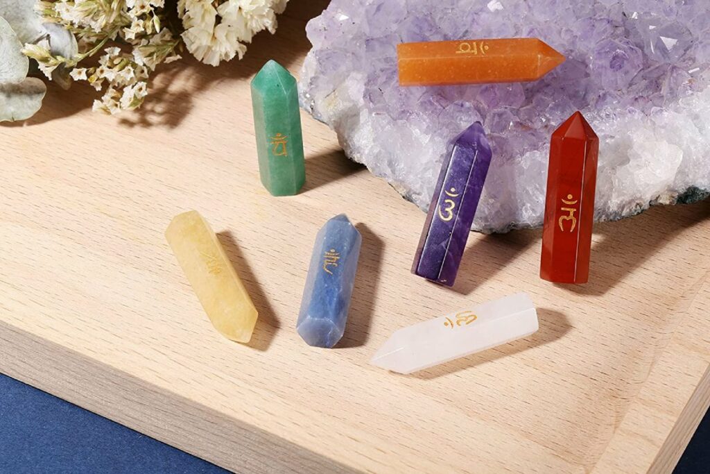 Crystal chakra wand