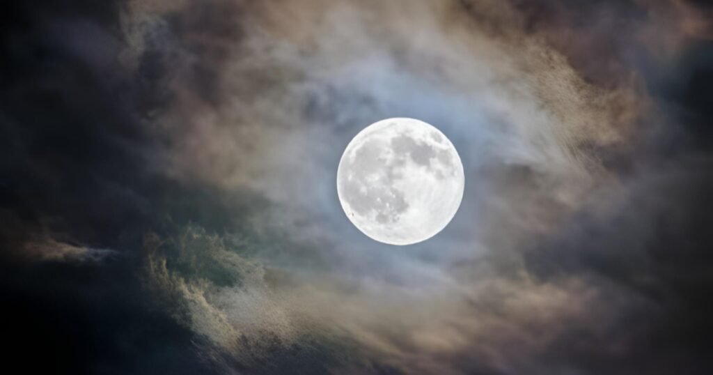 full moon closeup