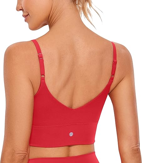 Adjustable Longline Yoga Sports Bra for Women