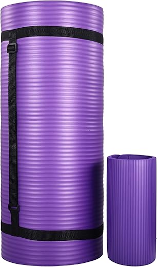 BalanceFrom Extra Thick Yoga Mat Set