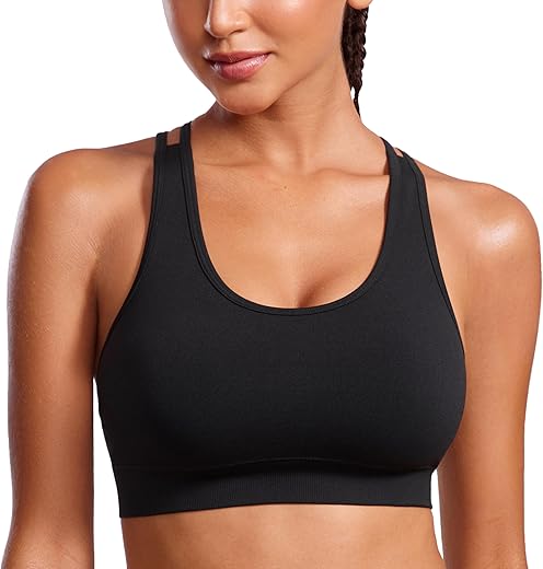 CRZ YOGA Seamless Strappy Sports Bra