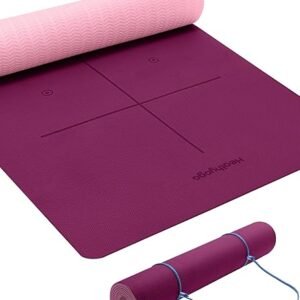 Eco-Friendly Yoga Mat with Body Alignment