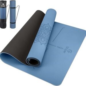 Non-Slip Alignment Yoga Mat for Fitness