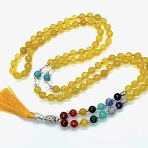 7 Chakra Hand Knotted Mala Necklace