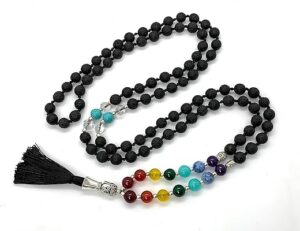 7 Chakra Hand Knotted Mala Necklace