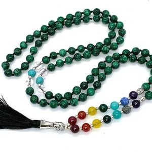 7 Chakra Hand Knotted Mala Necklace