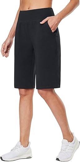 Baleaf Women's Knee-Length Bermuda Shorts