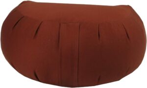 Buckwheat Zafu Meditation Cushion, Clay