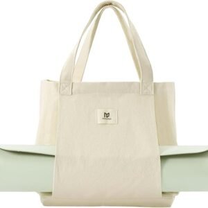 Canvas Tote Bag with Yoga Mat Carrier