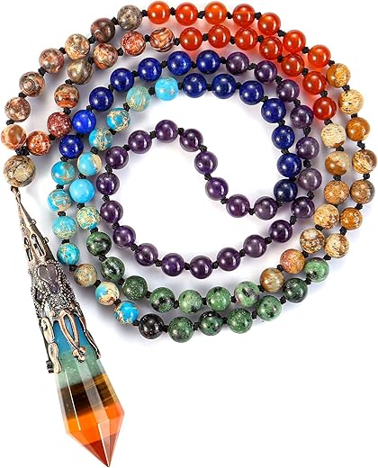 Chakra Healing Crystals Mala Beads Set - The Yoga Nomads