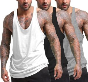 COOFANDY Men's Workout Tank Tops Set