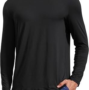 CRZ YOGA Men's Long Sleeve Workout Shirt