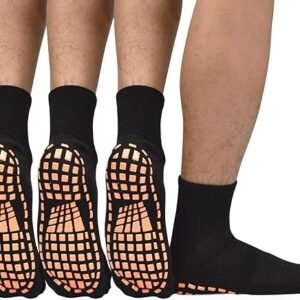 ELUTONG Men Non Slip Grippy Socks