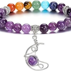 Jovivi 7 Chakra Gemstone Bracelet