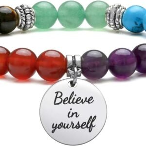 Jovivi 7 Chakra Gemstone Bracelets for Women