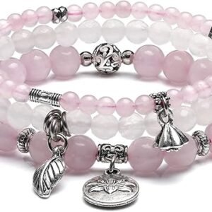 Jovivi Chakra Crystal Bracelets Set for Women