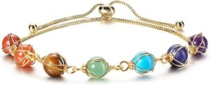 Jovivi Chakra Stone Bracelet for Women