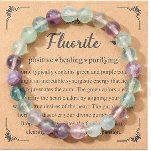 Jovivi Gemstone Beaded Stretch Bracelets