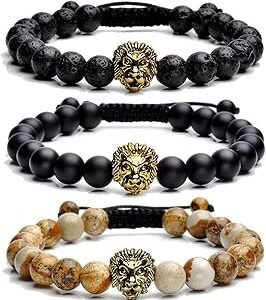 Jovivi Natural Stone Bead Bracelet Set