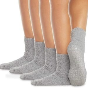 LA ACTIVE Non Slip Yoga Grip Socks