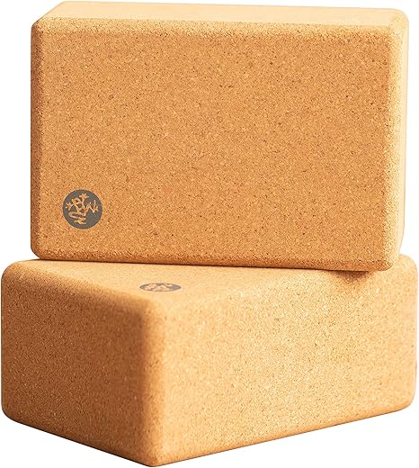 Manduka Cork Yoga Block - Lightweight, Firm