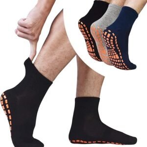 Men's Non Slip Grippy House Socks