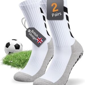 Non-Slip Grip Athletic Socks for Indoors