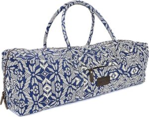 Patterned Canvas Yoga Mat Duffle Bag