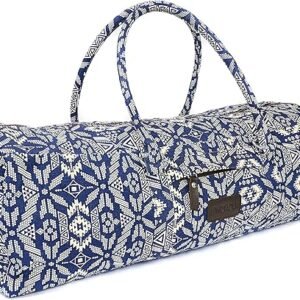 Patterned Canvas Yoga Mat Duffle Bag