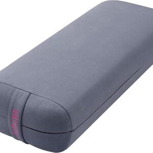 Premium Yoga Bolster Pillow with Velvet Cover