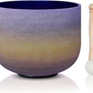 Rainbow A Note Quartz Singing Bowl