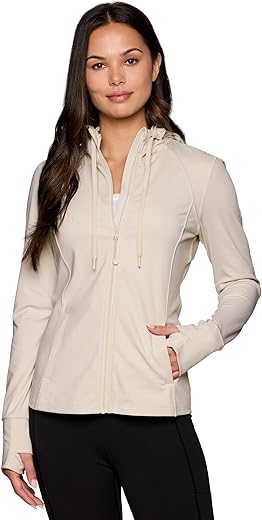 RBX Women's Lightweight Hooded Running Jacket