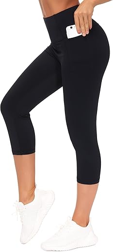 Tummy Control Yoga Capris with Pockets