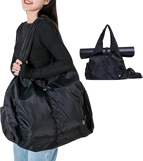 Women's Gym Bag with Yoga Mat Holder