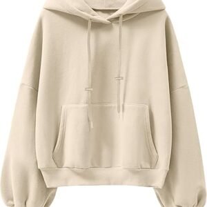 Womens Oversized Hoodie Lantern Sleeve Sweatshirt