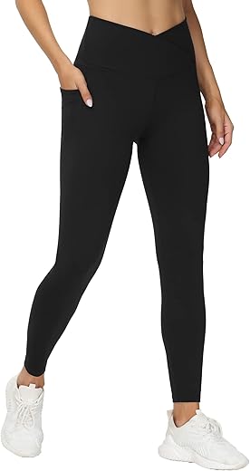 Women's V Cross Waist Yoga Leggings